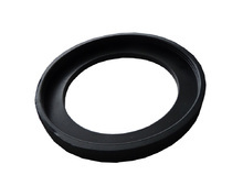 Rubber clamping bowl edge
