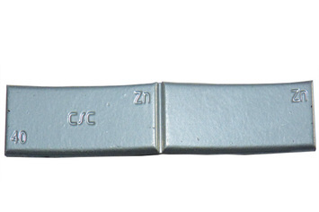 Zinkové samolepiace závažie ZNC 40g - šedý lak