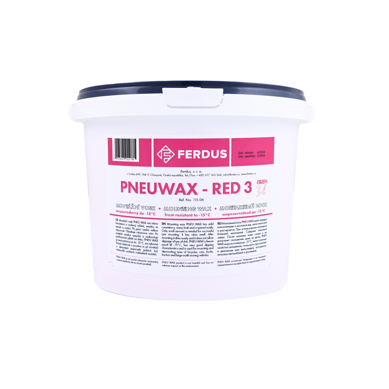 Montážní vosk PNEU WAX - RED 3